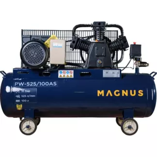 Компрессор воздушный Magnus PW-525/100АS новый фильтр(10атм.,3,0кВт, 220В,Ф65)